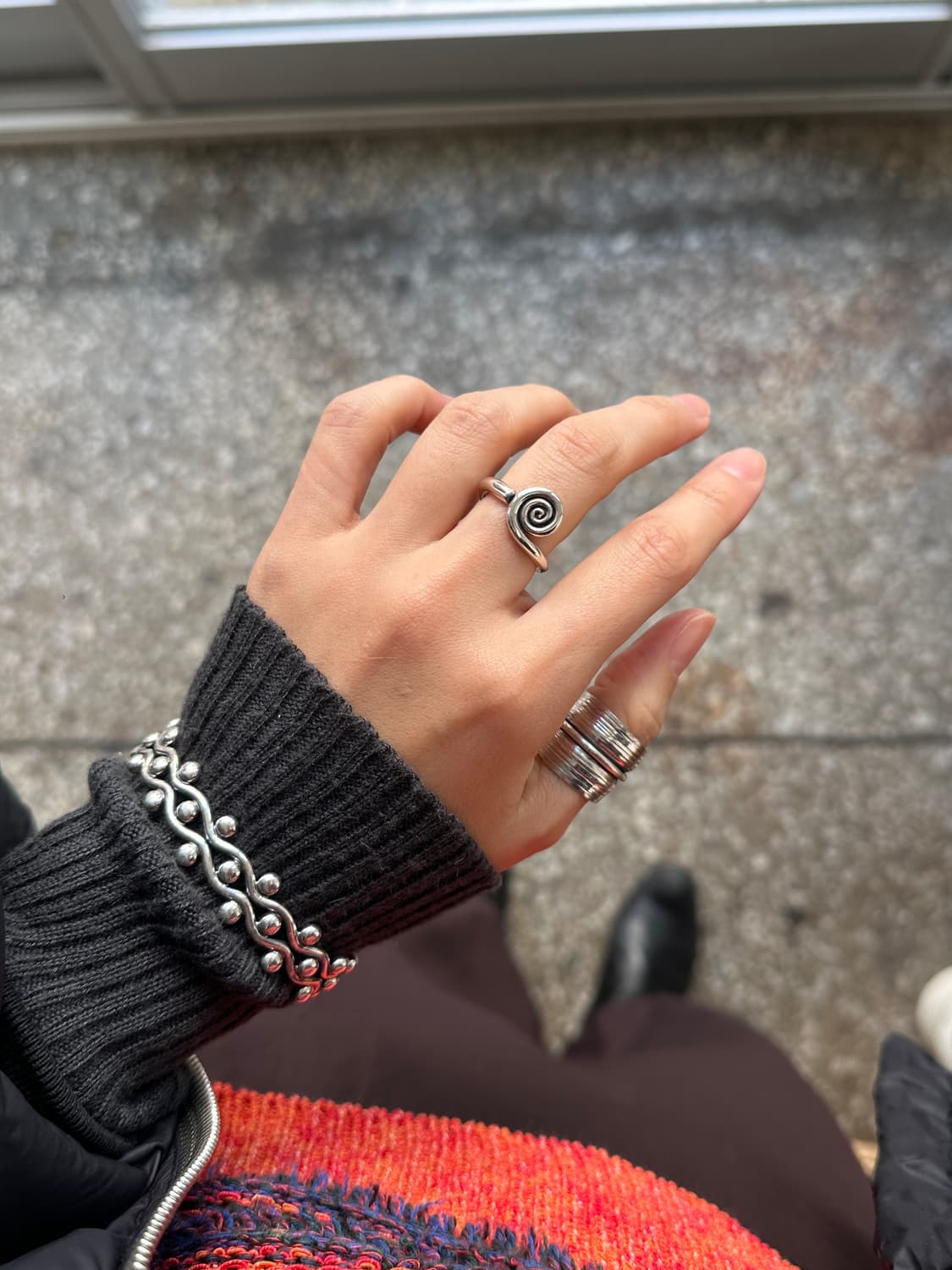 (Last 1)Strata Thumb 925Silver Ring 상품이미지8