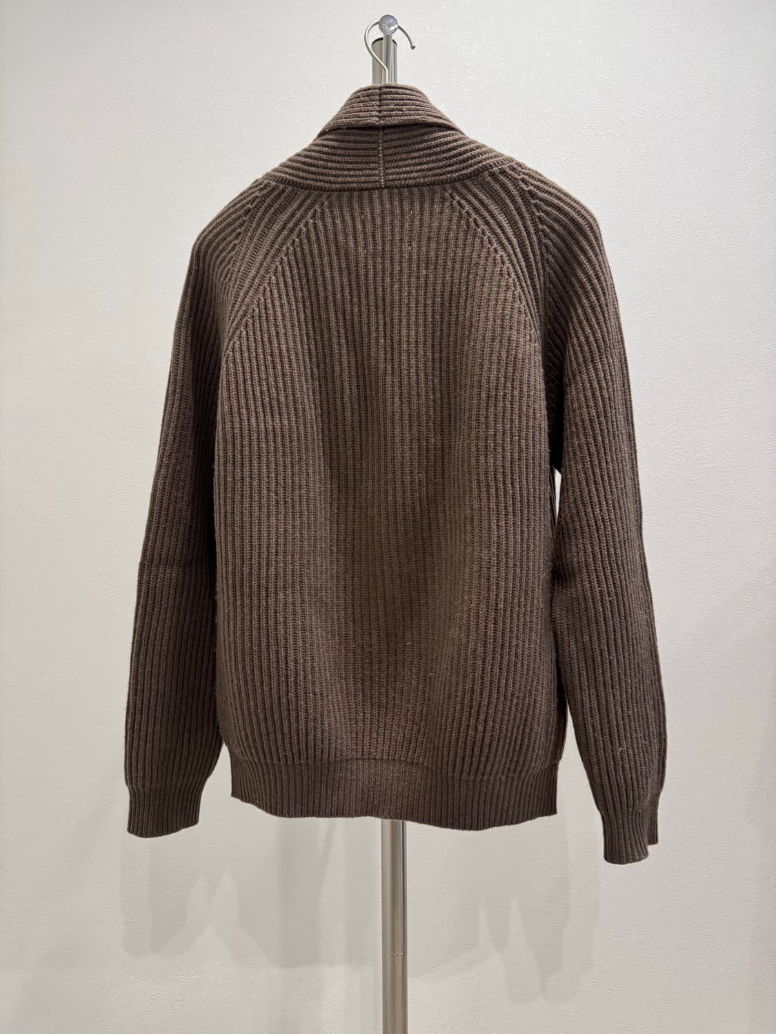 솔로이스트 14aw 캐시미어 숄카라 가디건 상품이미지2