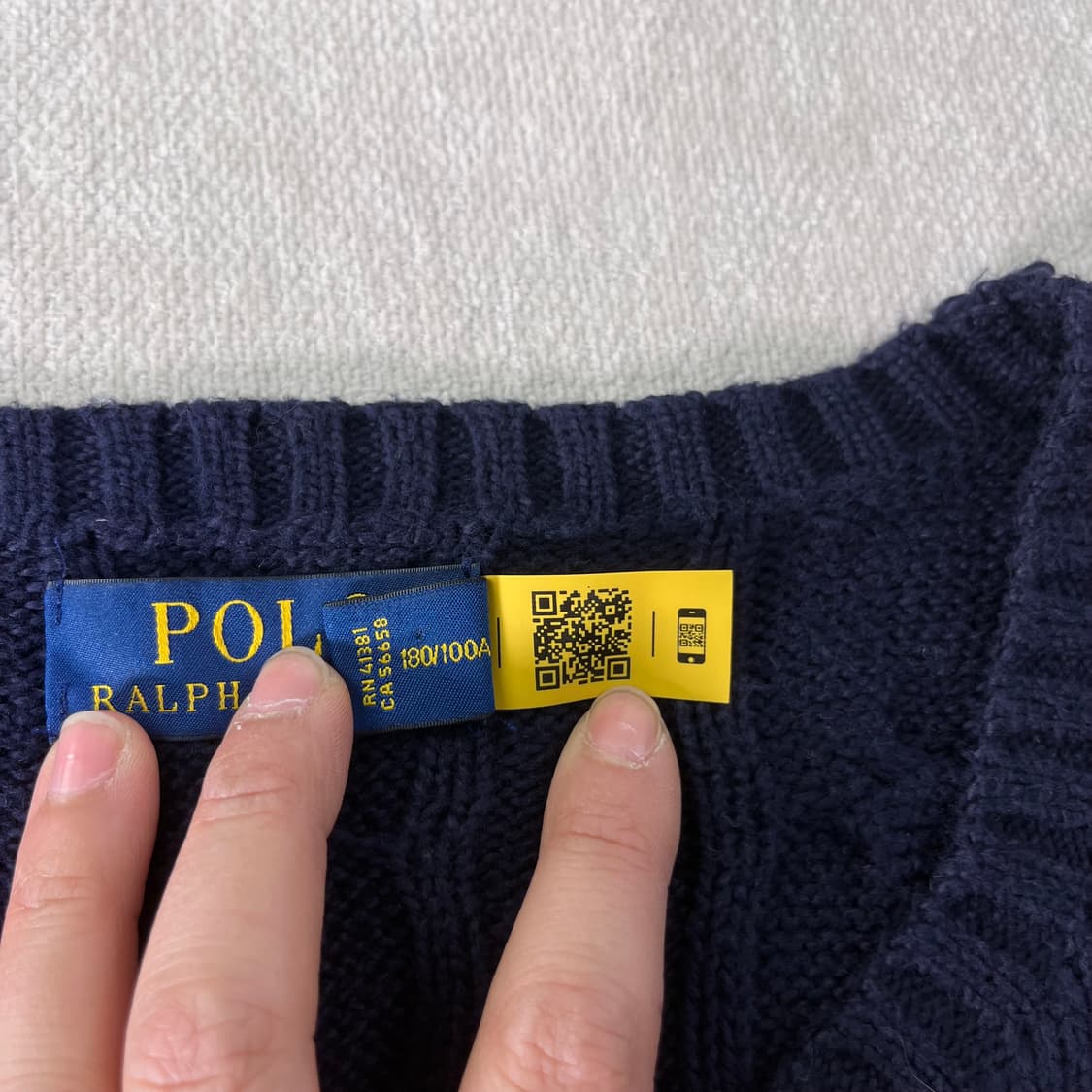 105 폴로랄프로렌 신형라벨 꽈배기 니트 상품이미지5