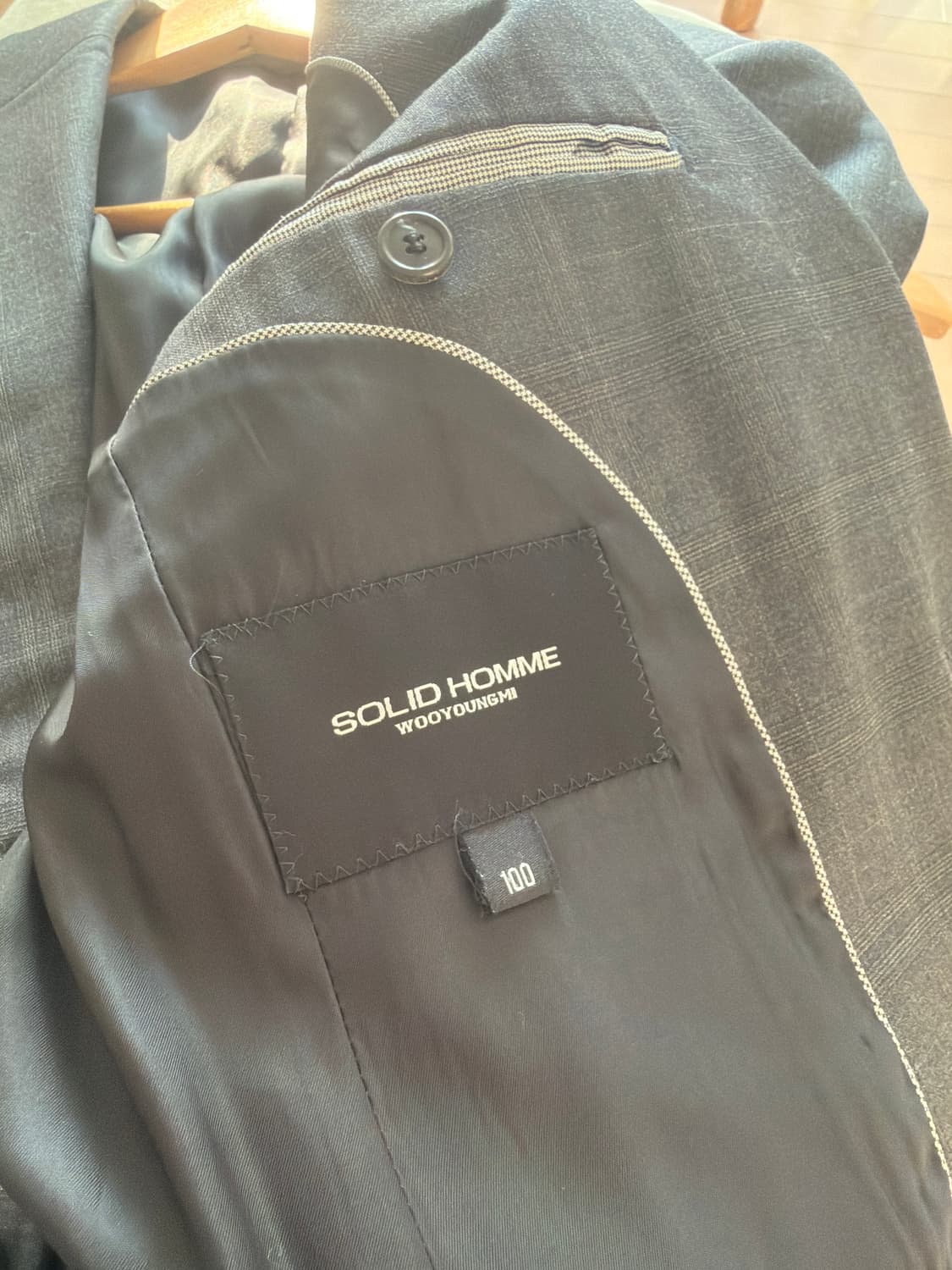 솔리드 옴므 남성 정장 셋업 상의 100 하의 76 상품이미지3