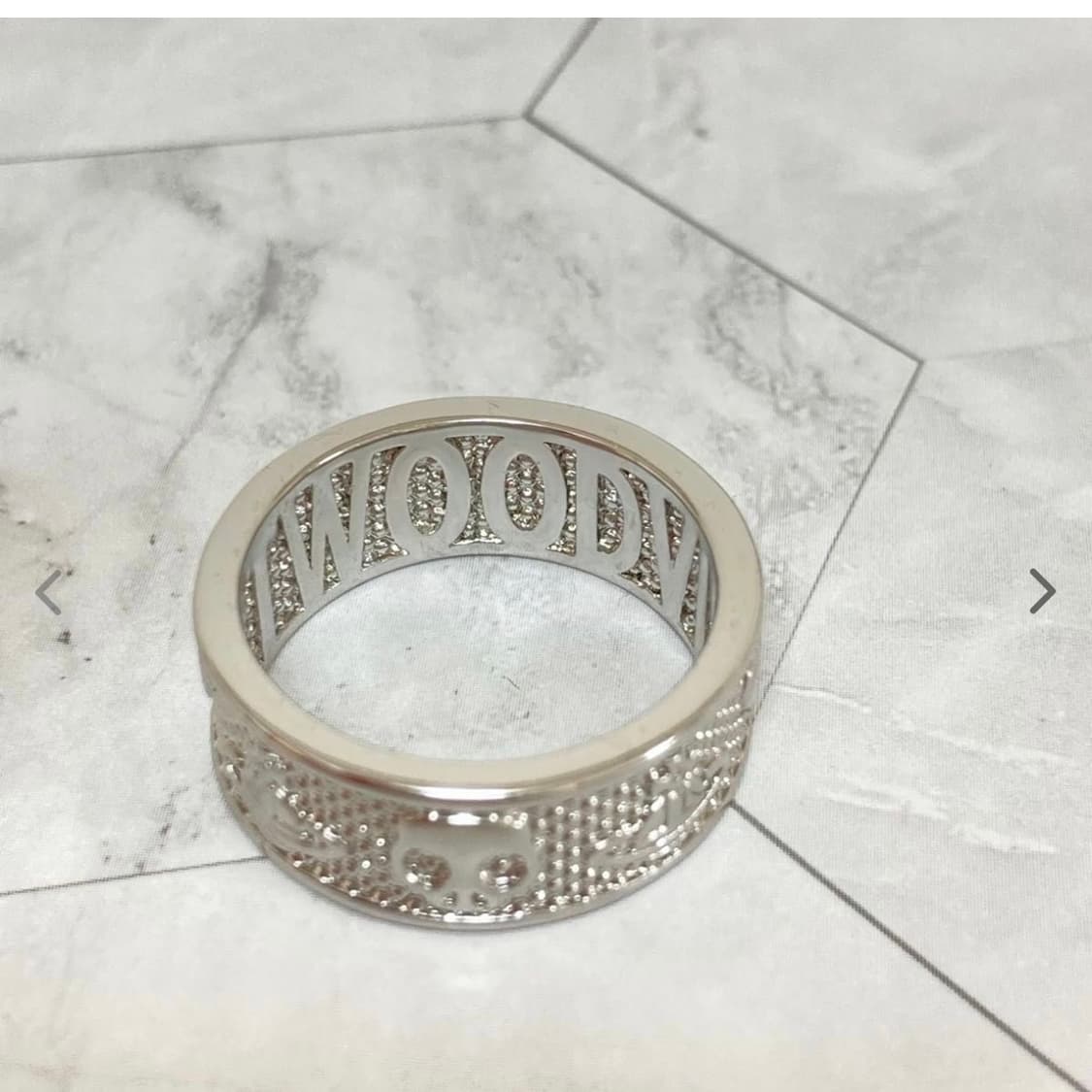 비비안웨스트우드 아카이브 orb 레터링 킹스톤링 반지(새상품) 상품이미지4