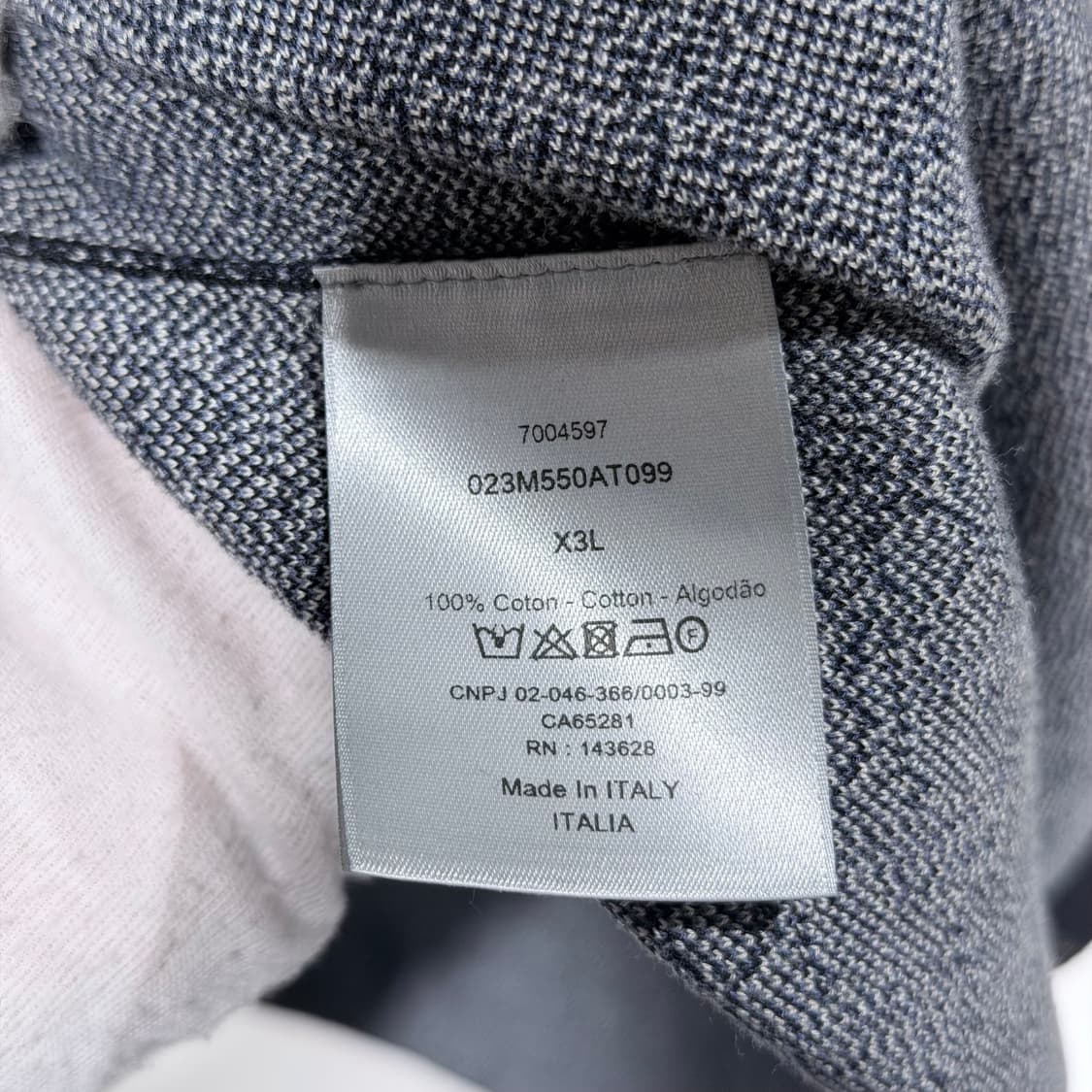 (A+/X3L) / 디올 오블리크 니트 오버 셔츠 상품이미지8