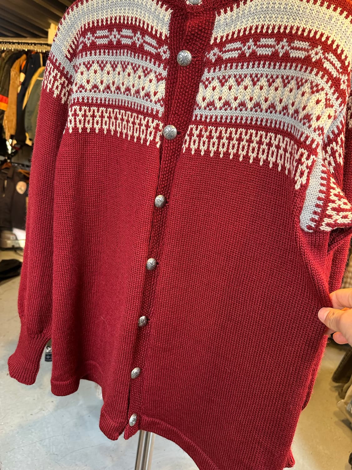 헤비 울 노르딕 스웨터 가디건 상품이미지4