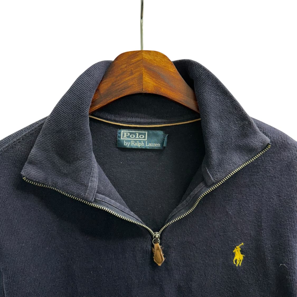 [M] 폴로 네이비 반집업 니트 상품이미지5