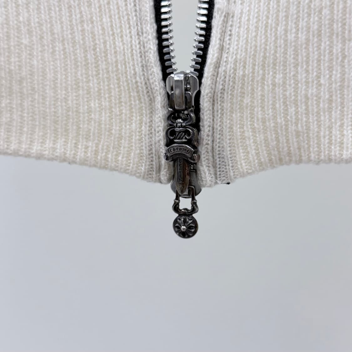 [S급/M] 크롬하츠 캐시미어 후드집업 자켓 아이보리 상품이미지9