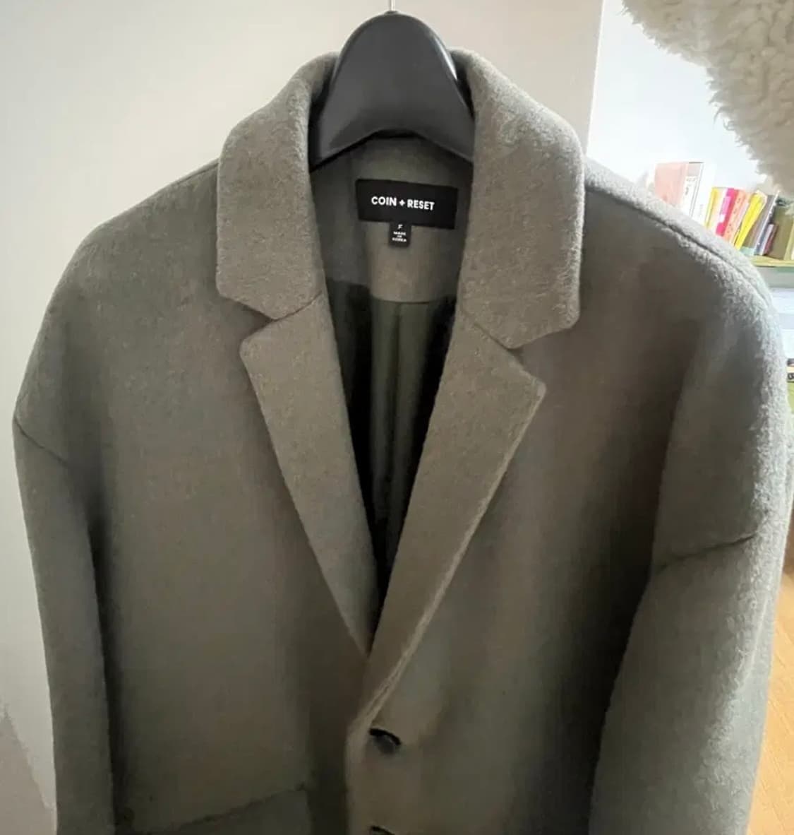 남성용 coin + reset 카키색 겨울 롱코트 100사이즈 상품이미지1