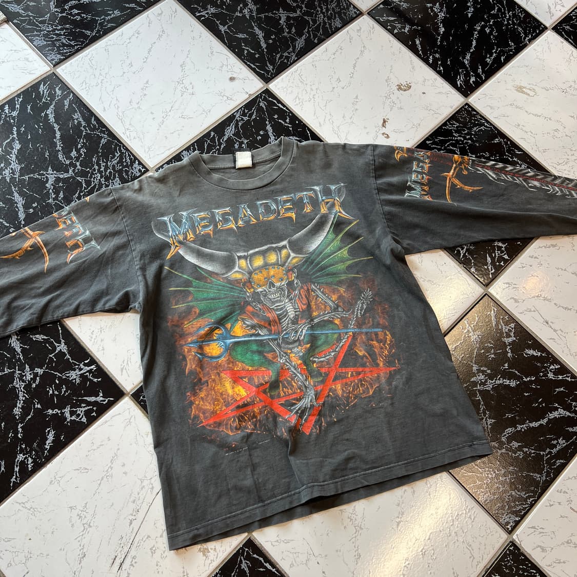 90s mega deth long sleeve 상품이미지2