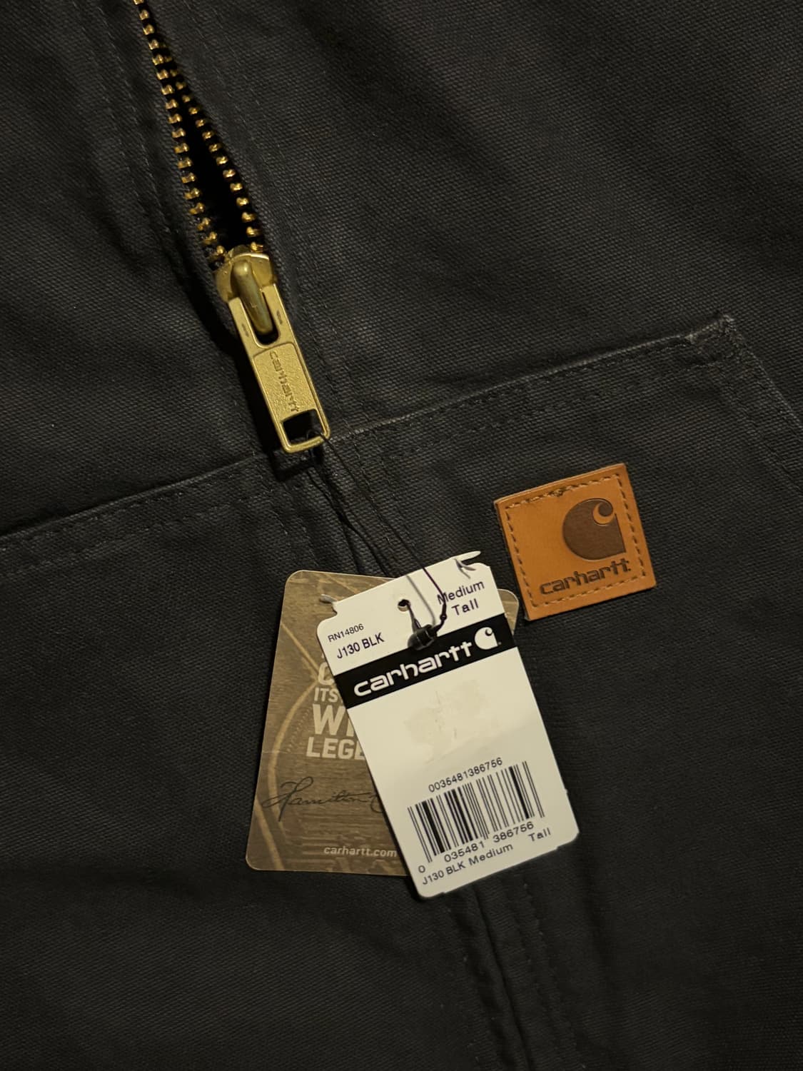 칼하트 액티브 J130 BLK M/T 상품이미지5