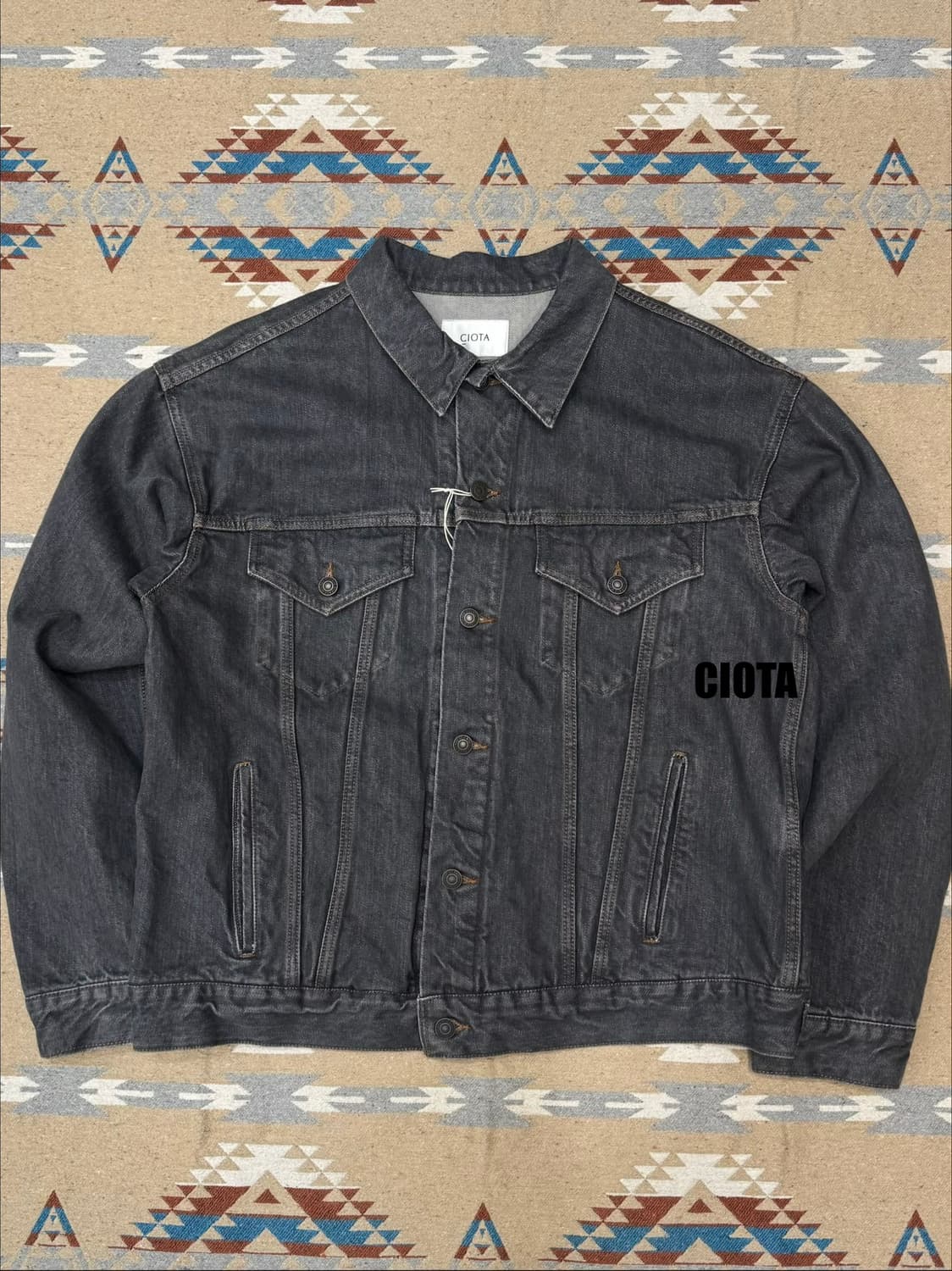 [48] 시오타 4포켓 데님 자켓 미디엄 블랙 상품이미지1