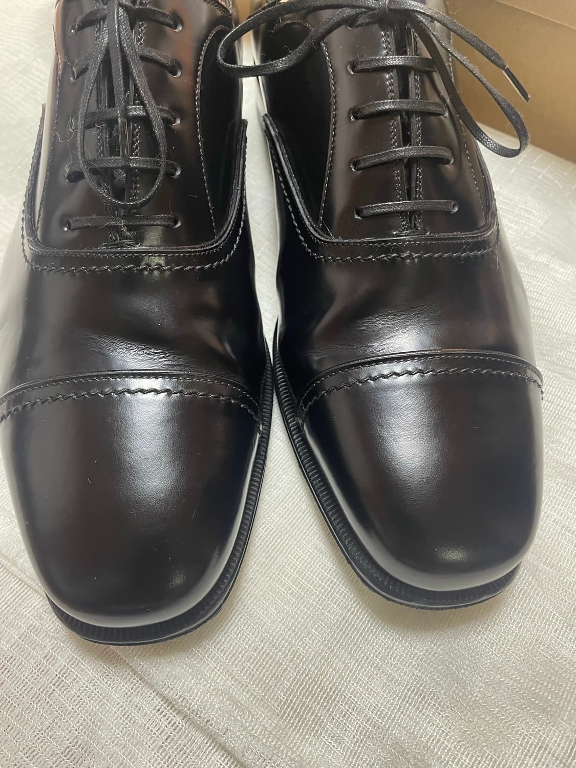 페레가모 스트레이트 팁 옥스포드 / 8.5/ 블랙 상품이미지3