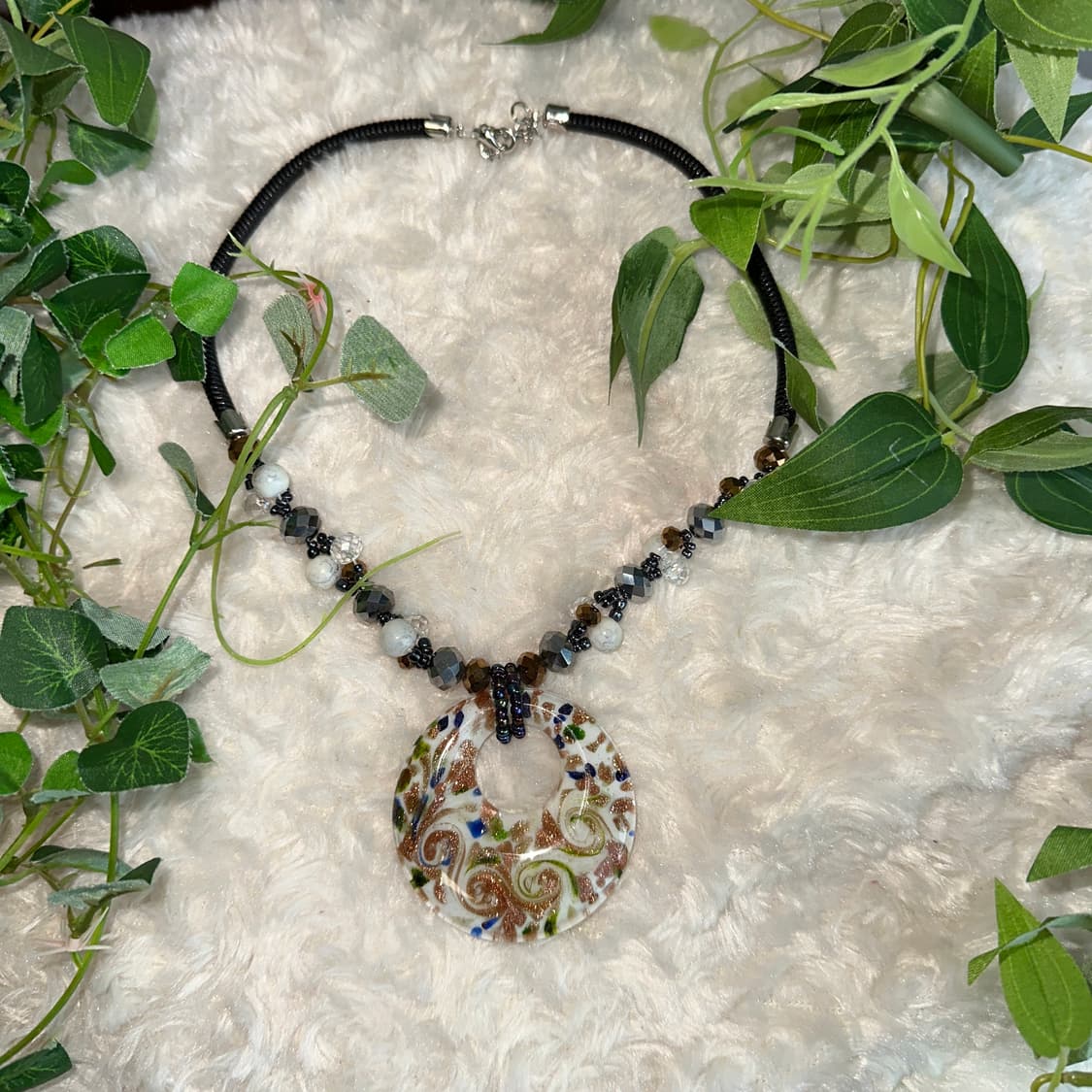 Ivory oriental beads necklace  상품이미지3