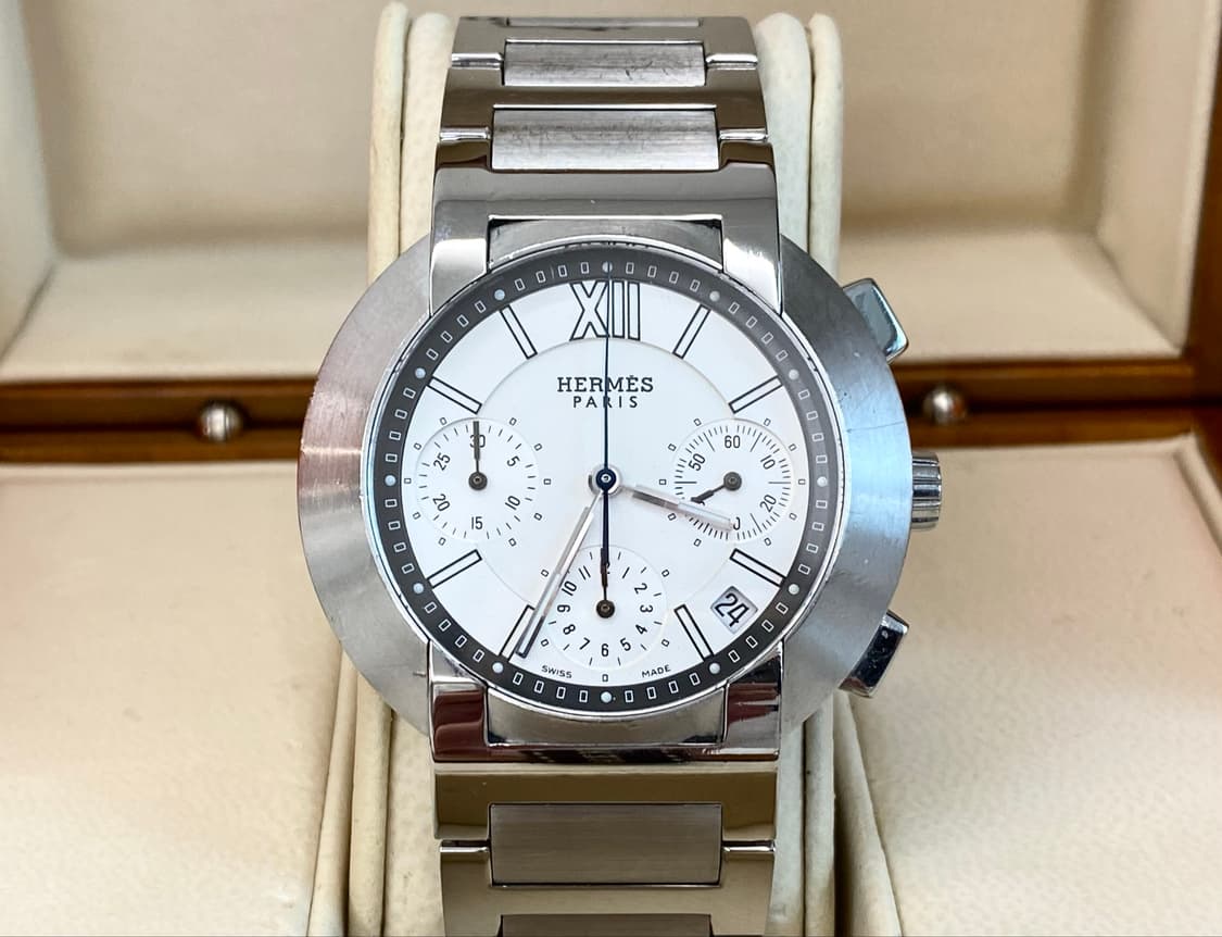 에르메스 노마드 NO1.910 남성용 쿼츠 39mm 화이트 펜더 다이얼 상품이미지1