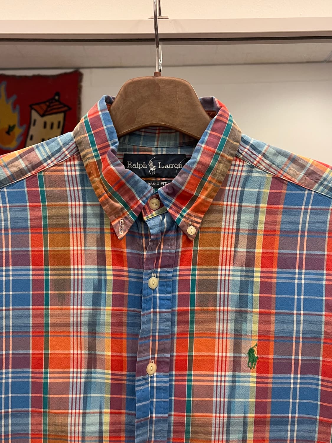 Polo RL 폴로 랄프로렌 CLASSIC FIT 체크 반팔 셔츠 상품이미지2