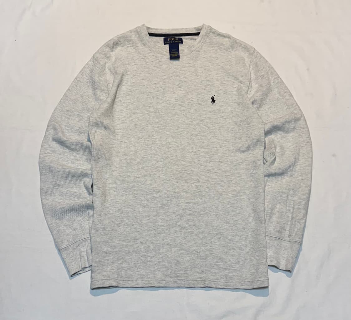 폴로 랄프로렌 와플 써멀 롱슬리브 라이트 그레이 상품이미지1
