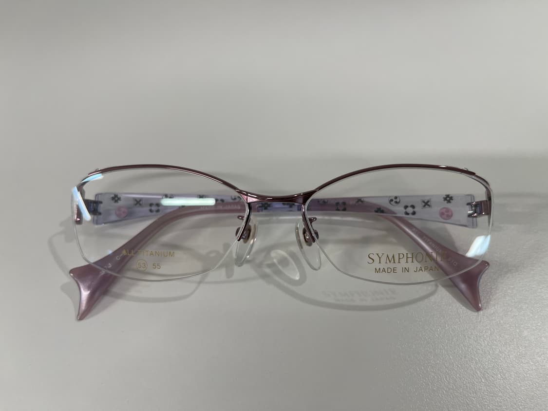 심포니 SYMPHONIE 일본 티타늄 반무테 안경 빈티지 90s 3번 상품이미지7
