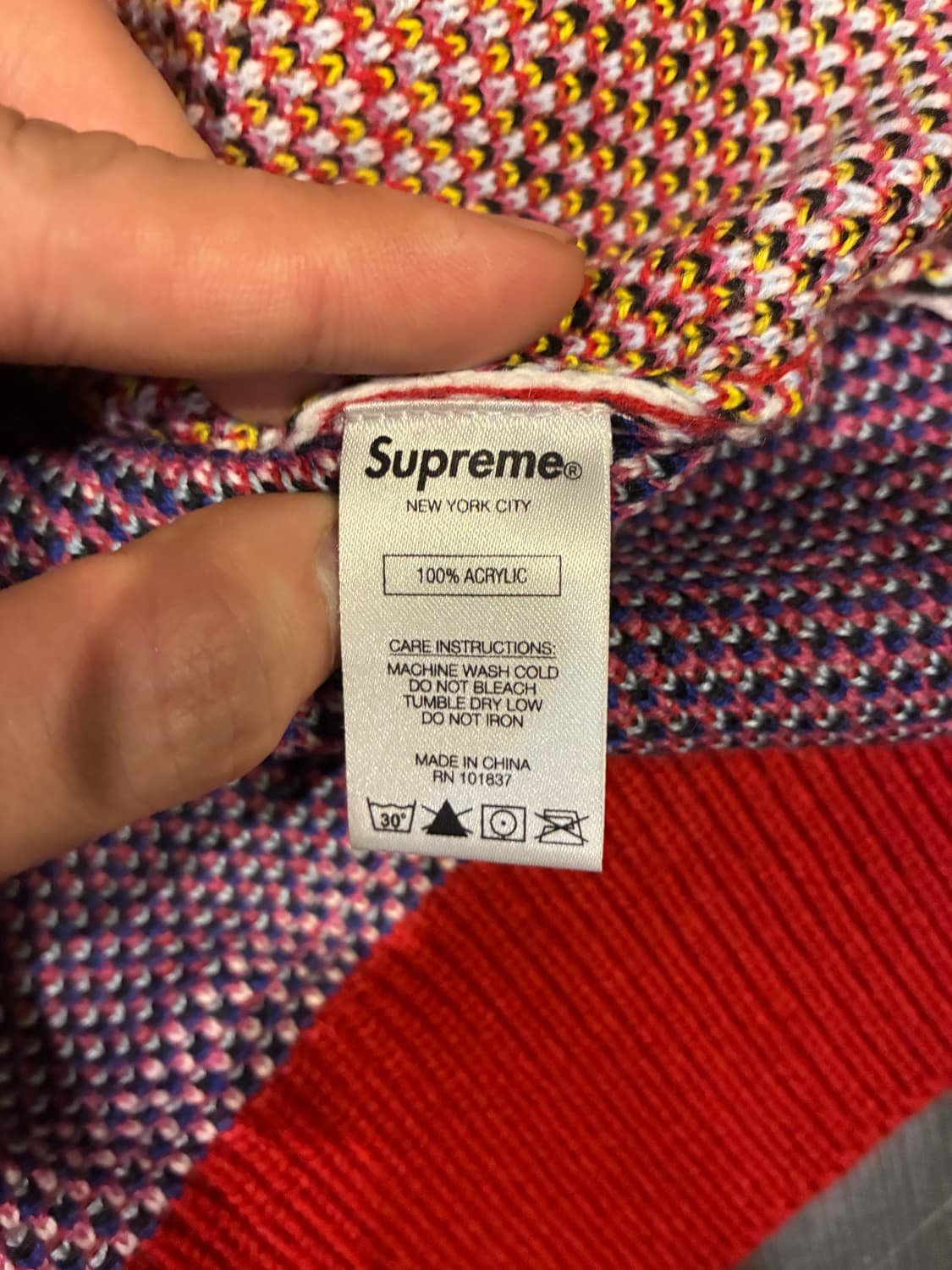 L) 슈프림 디지털 플래그 스웨터 성조기 상품이미지5