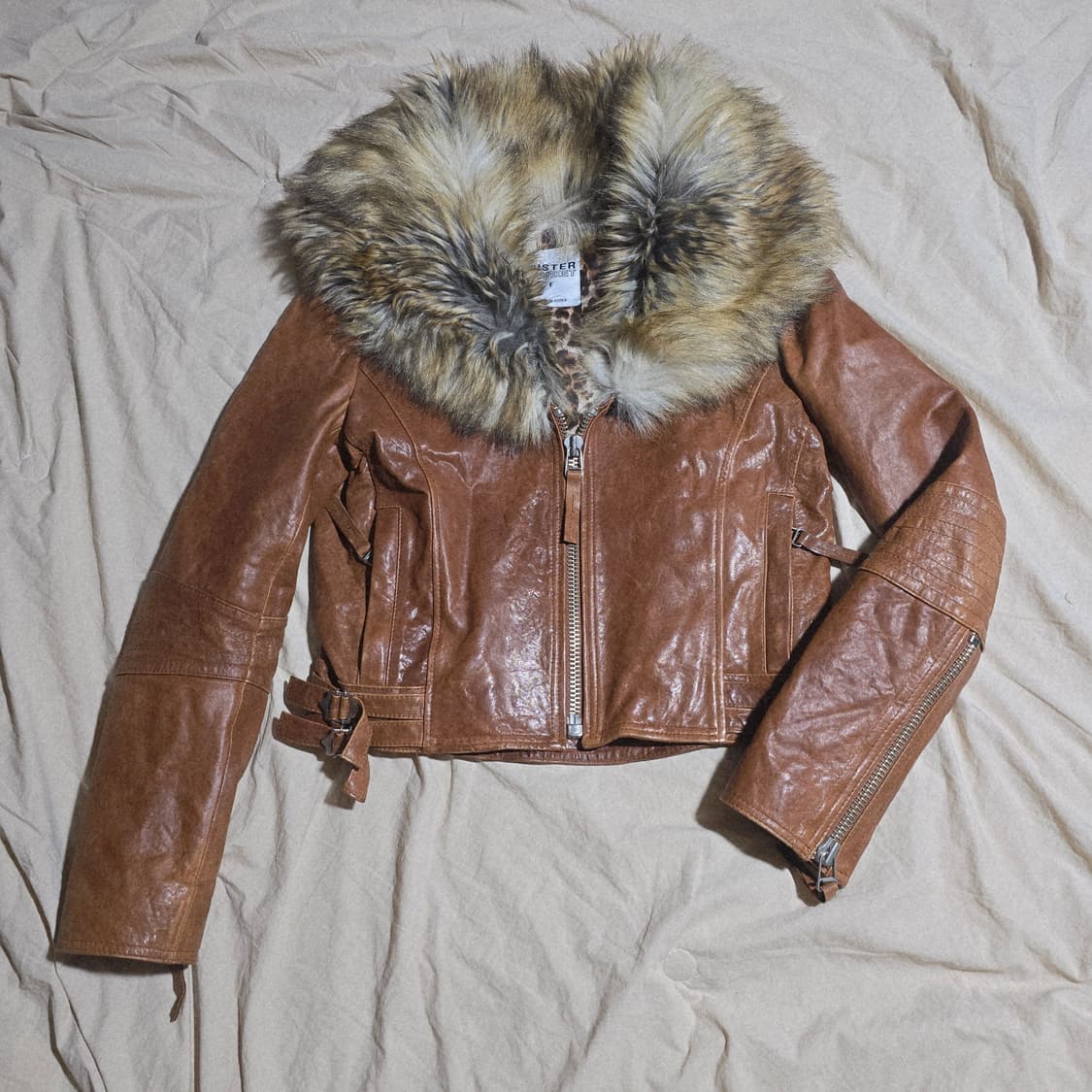 리얼 양가죽 퍼 라이더 자켓 상품이미지10