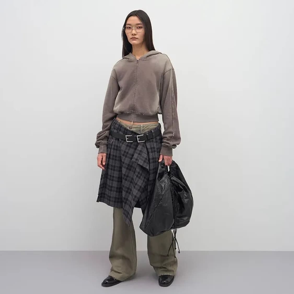 LCDC TM | Checked Pleats Midi Skirt 상품이미지2