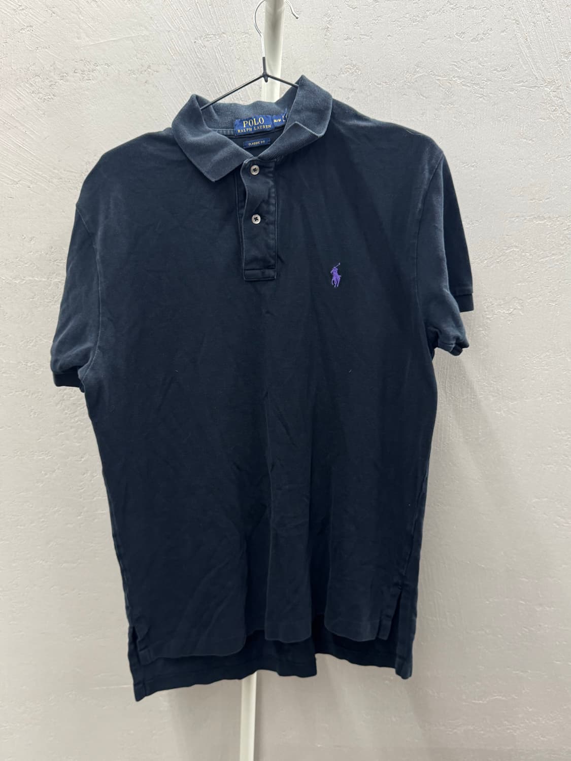 폴로 랄프로렌 네이비 반팔 카라티 M 상품이미지2