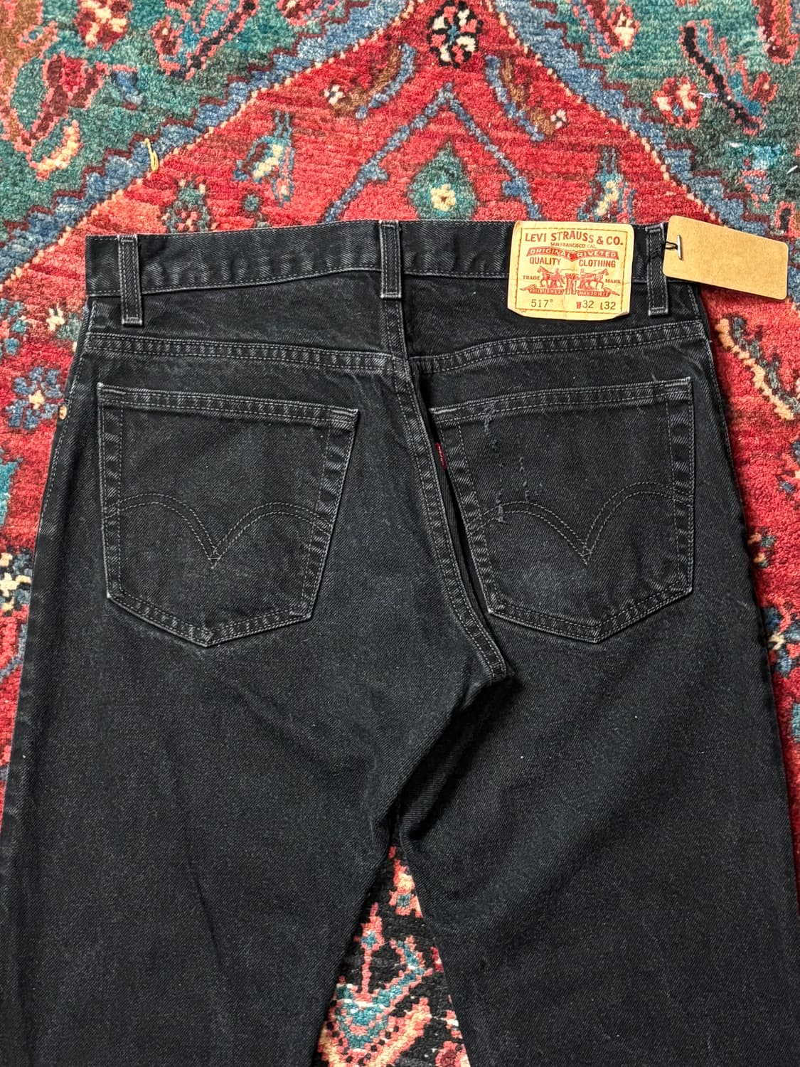 00's 빈티지 리바이스 517 블랙 플레어진 상품이미지6