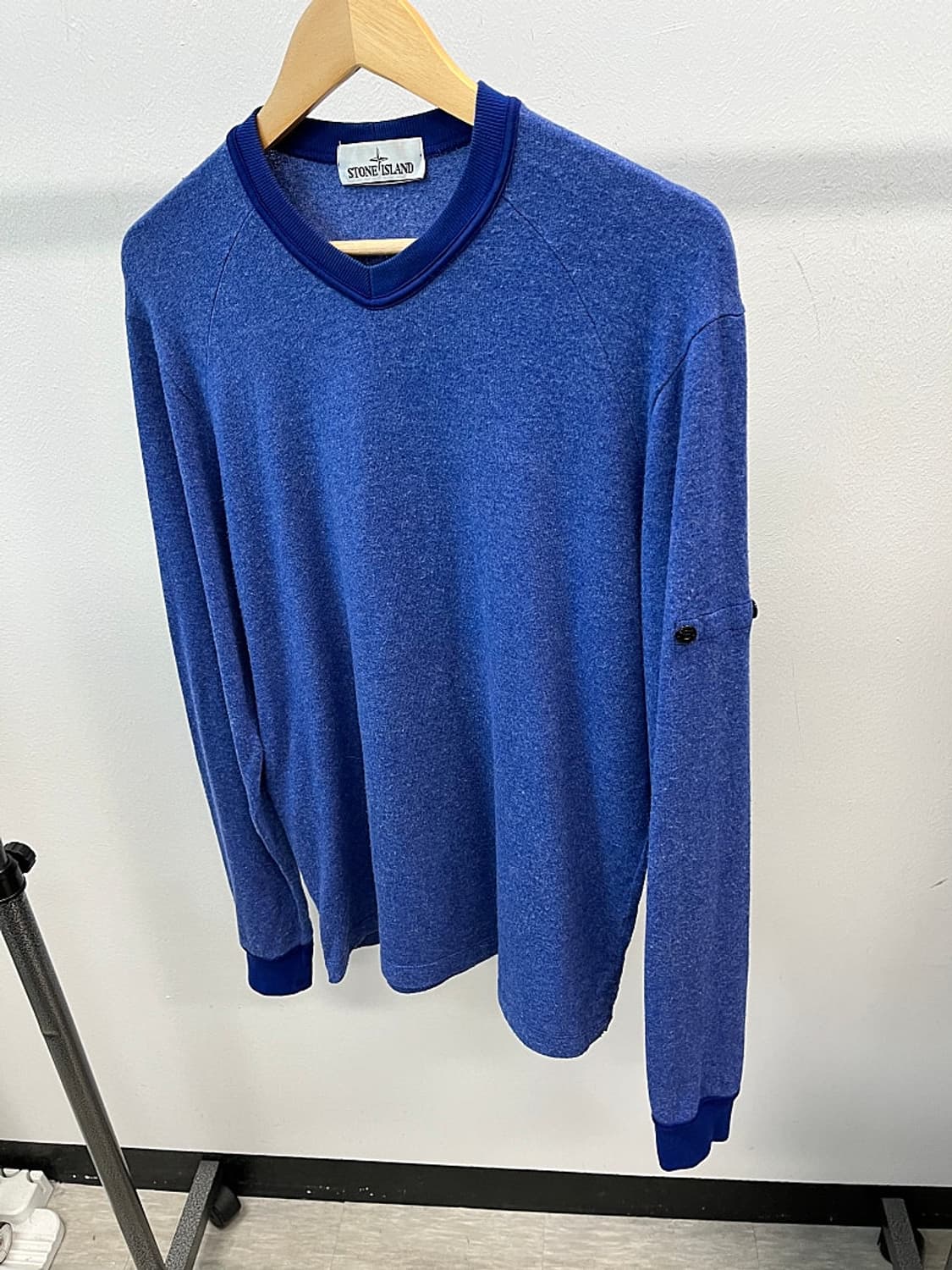 100-105) 스톤아일랜드 블루 코튼니트  상품이미지1