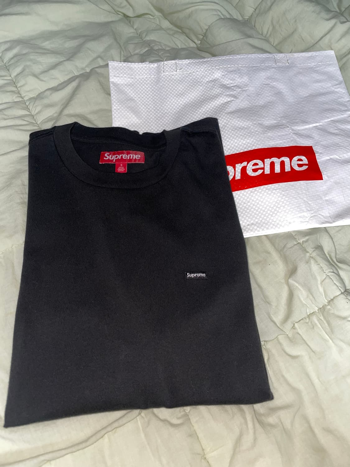 슈프림 스몰 박스 롱슬리브 티셔츠 블랙 S 상품이미지1