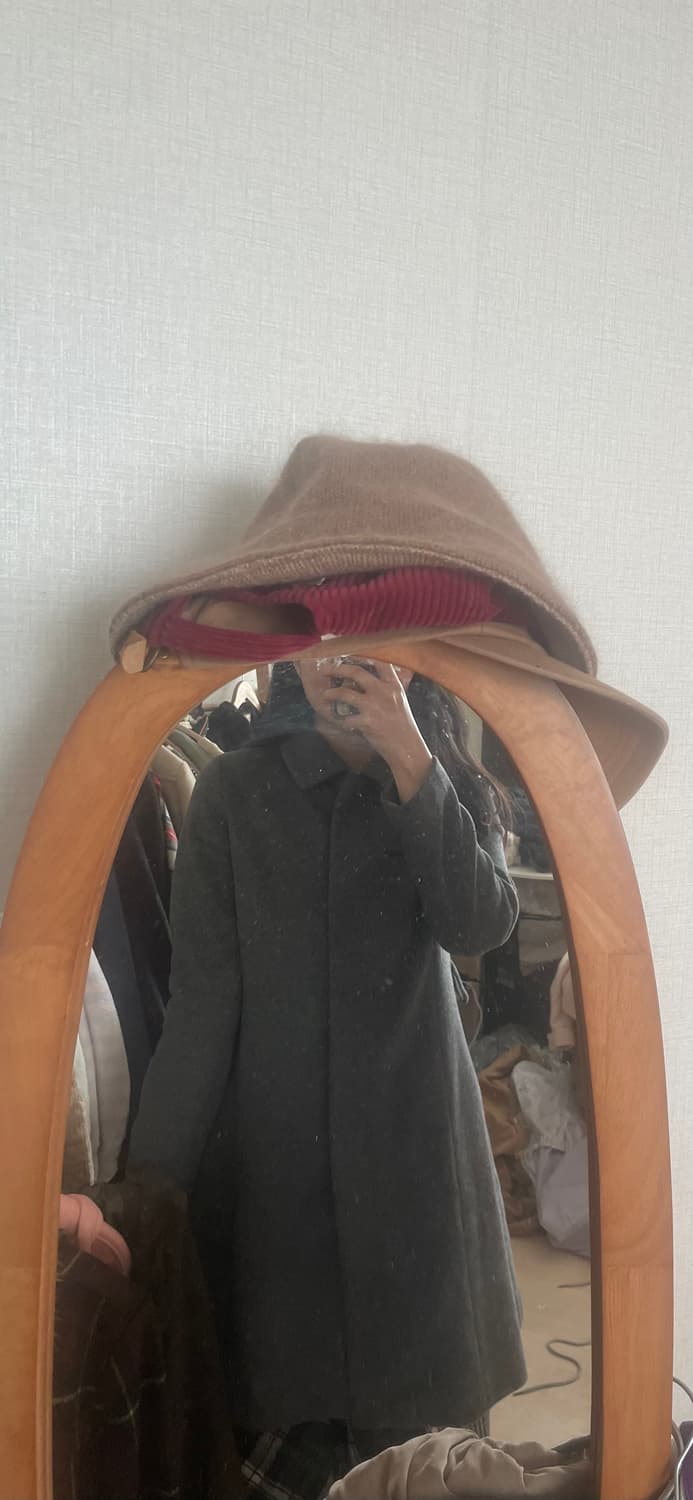 모리걸 빈티지 도쿄모리 무채색 롱 카라 코트 🩶🖤💗 상품이미지6