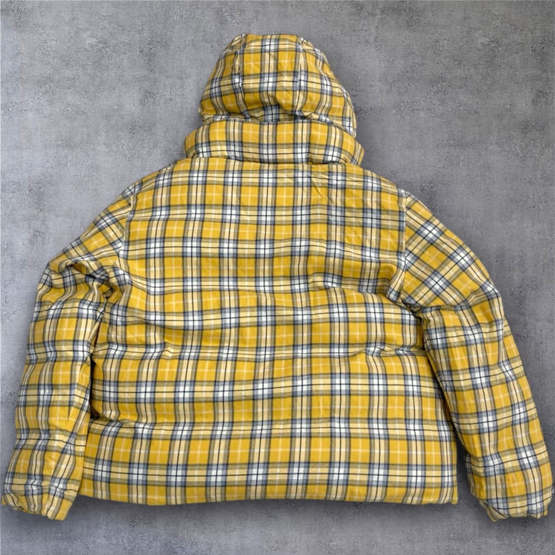 아더에러 ADER ERROR 네이비 옐로체크 17aw 리버시블 푸퍼패딩 상품이미지10