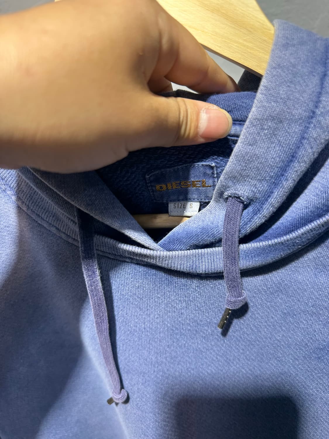 디젤 스컬 스타 후드티셔츠 상품이미지5