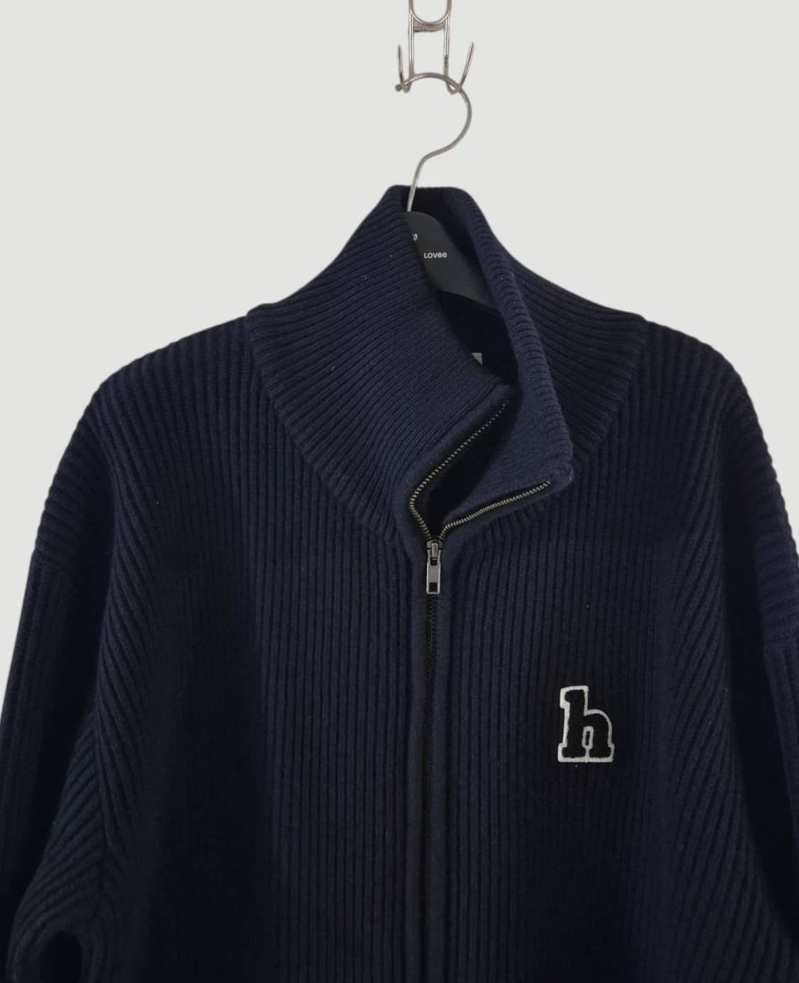 [95~100]히스 헤지스 울 니트스웨터 집업 상품이미지2