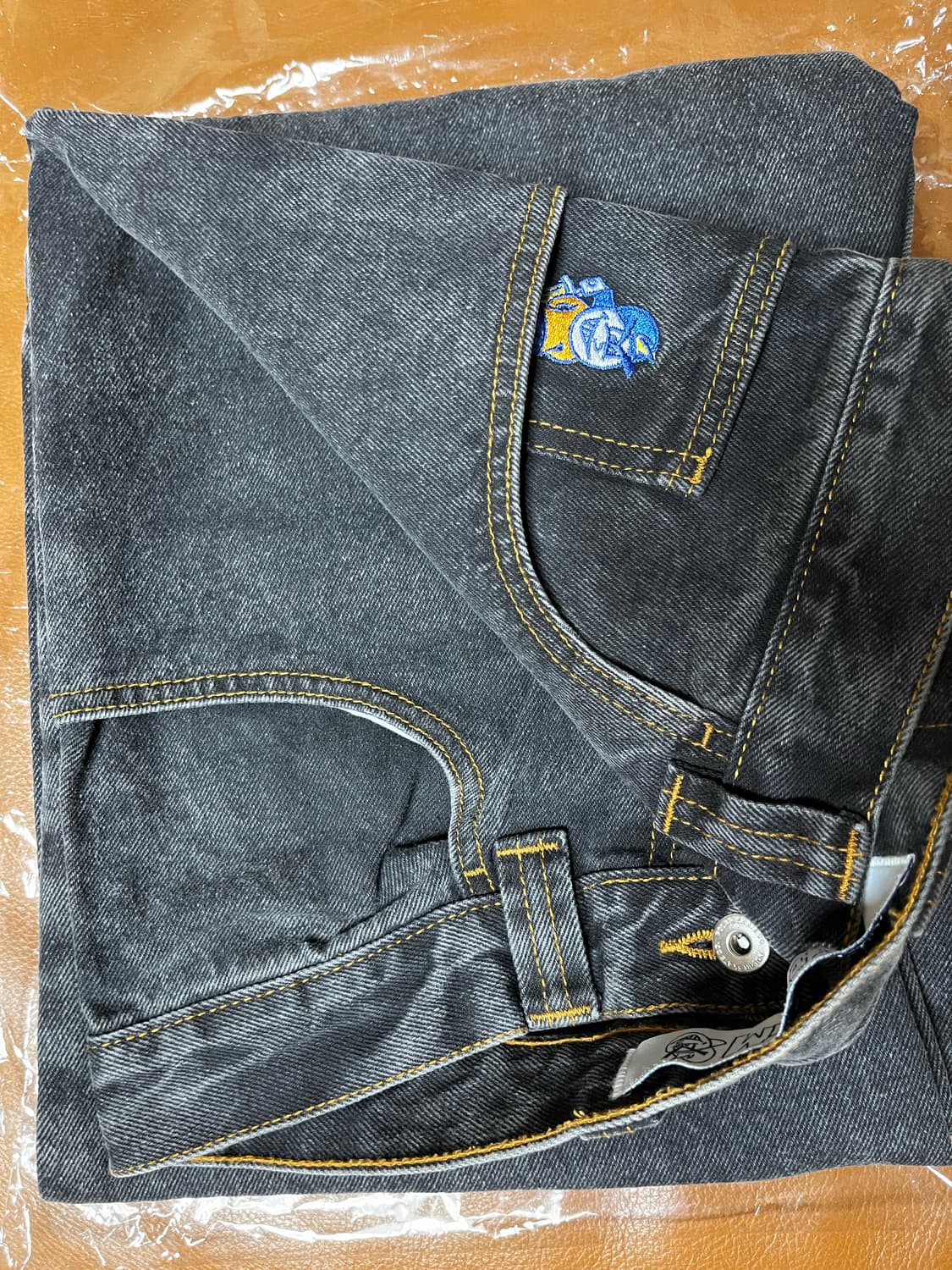 [30/30] 폴라스케이트 93 데님 워시드 블랙 구버전 상품이미지3