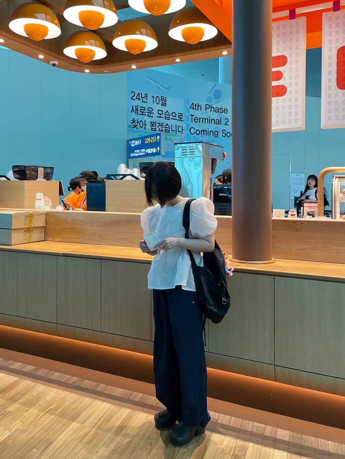 노이어룸 리아 퍼프 블라우스 핑크 상품이미지3