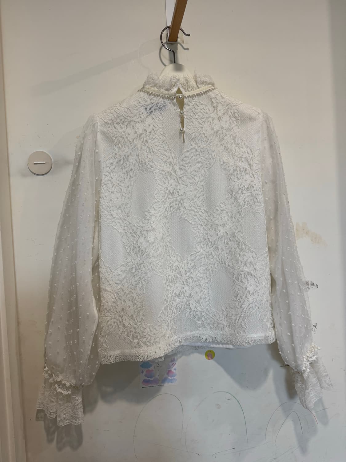 Satin 샤틴 레이스 블라우스 상품이미지7