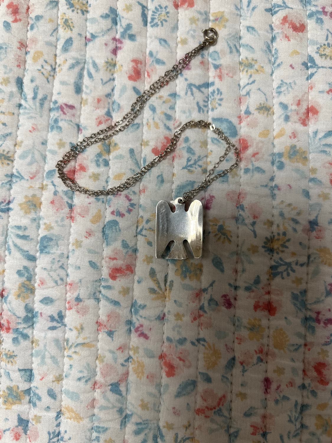 1900s 빈티지 나바호 네이티브아메리칸 썬더버드 터키석 실버 목걸이 상품이미지3