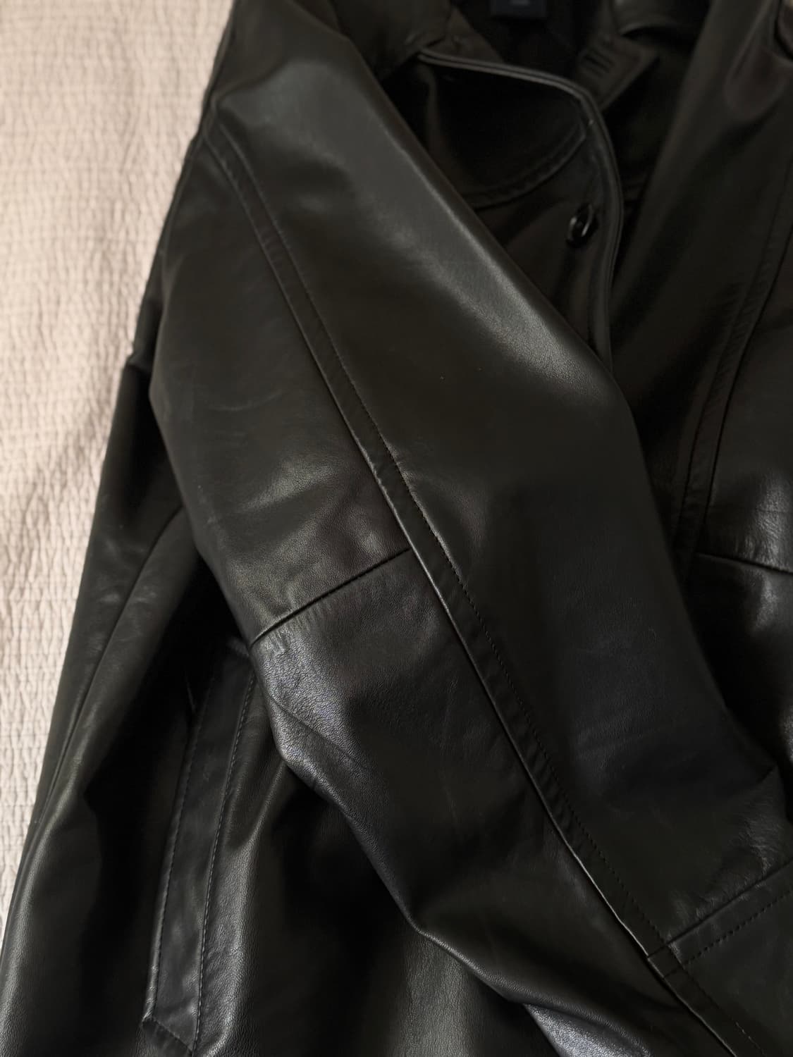 올드갭 레더 카코트 상품이미지8