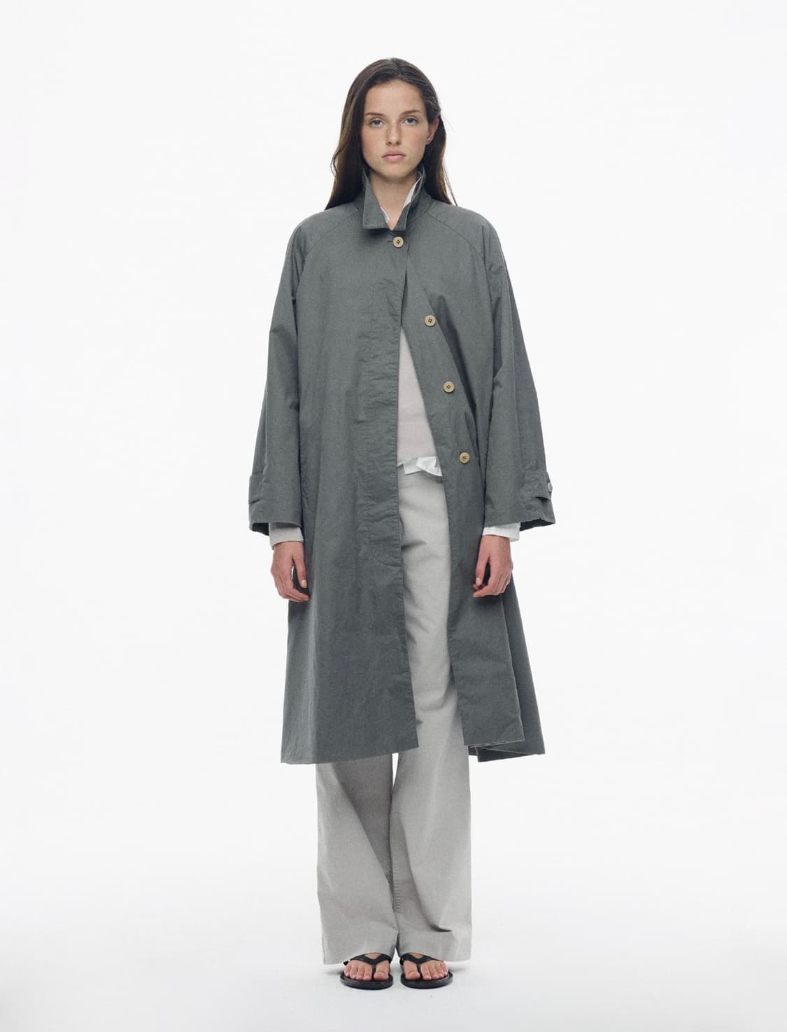 낫띵리튼 coal balmacaan coat gray 상품이미지1