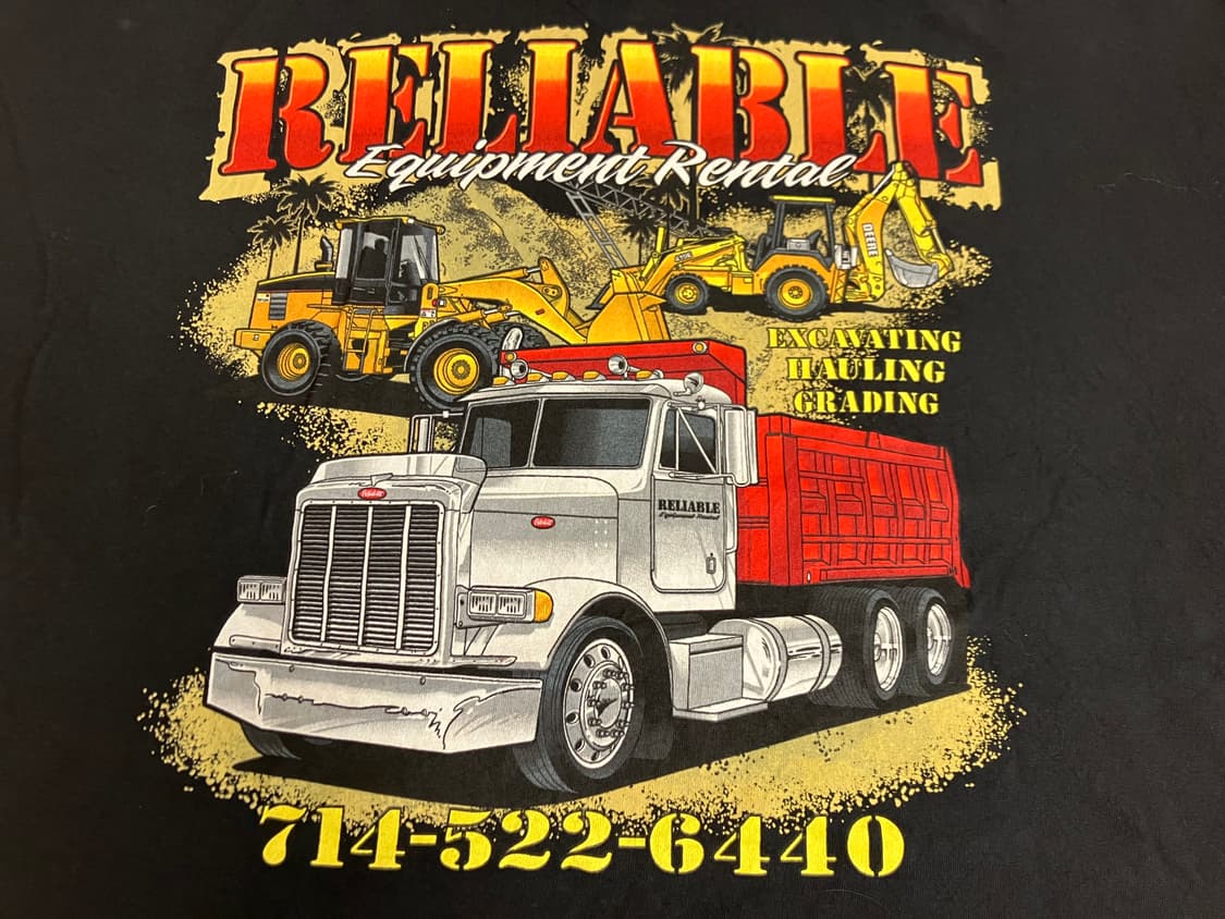 00s 알스타일 어패럴 트러커 프린팅 티셔츠 XL XXL 구제 빈티지 상품이미지1