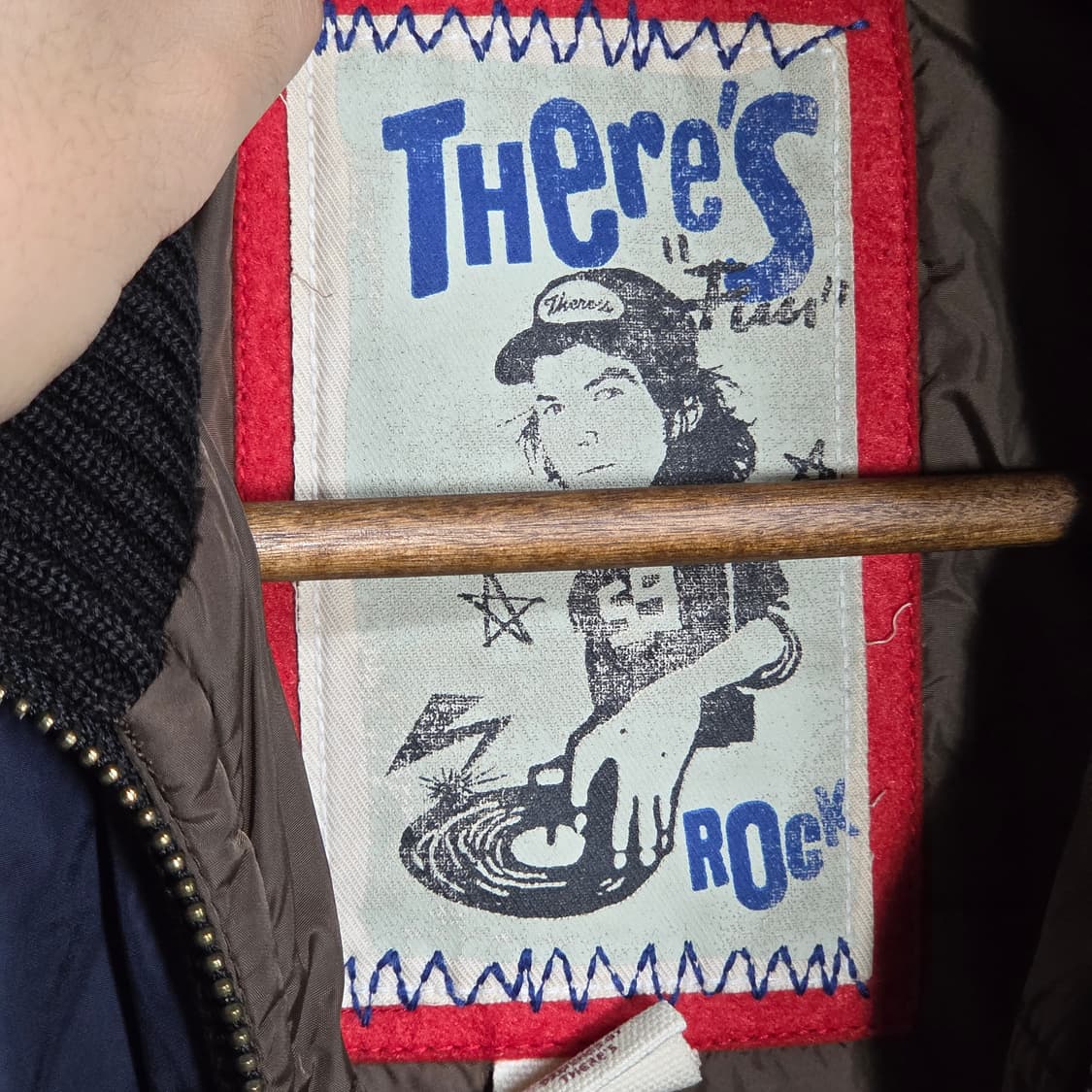 빈티지 네이비 펑크 경량 패딩 점퍼 상품이미지9