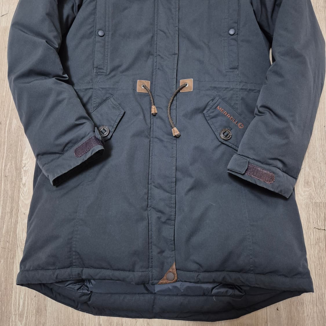 머렐 아웃도어 덕다운 후드 야상 롱패딩 점퍼 상품이미지3