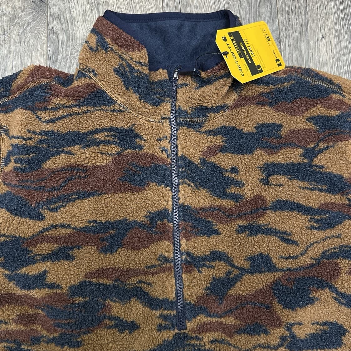 칼하트 플리스 하프 집업 플리스 자켓 카모 상품이미지2