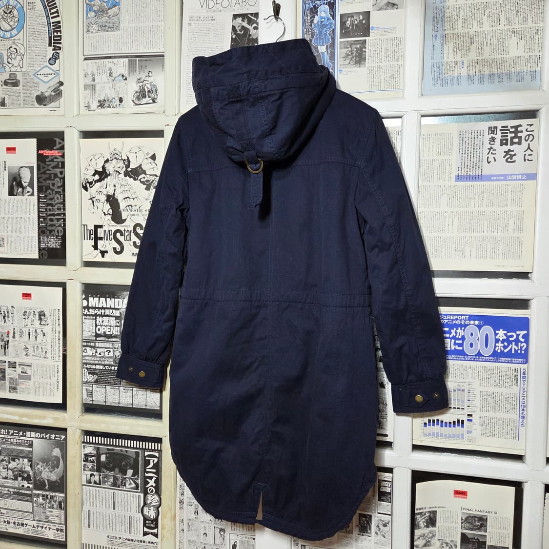 아디다스 네이비 코튼 양털 야상 점퍼 상품이미지6