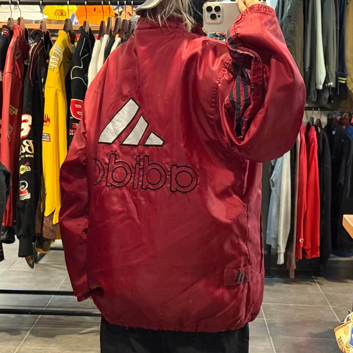 [NO.9]adidas 새틴 바시티 자켓 상품이미지5