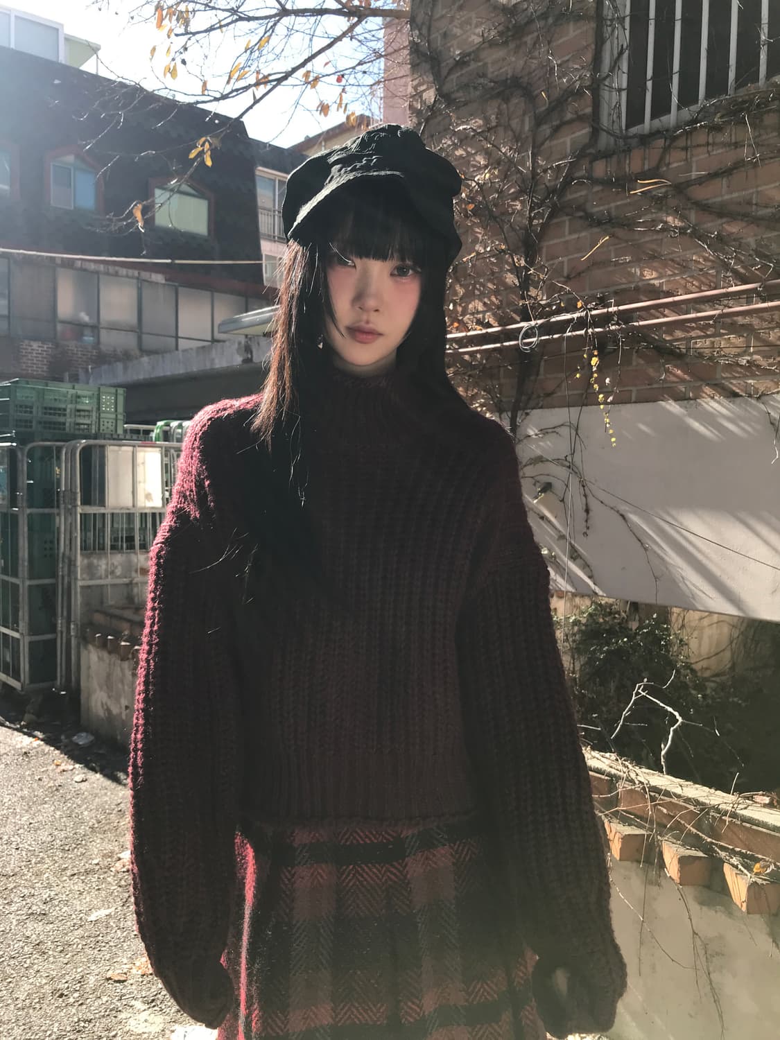 Cathrine Red Check Skirt 상품이미지8