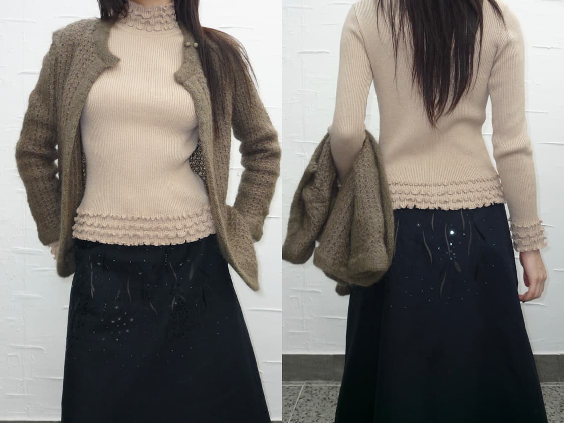 ruffle romance knit 상품이미지3