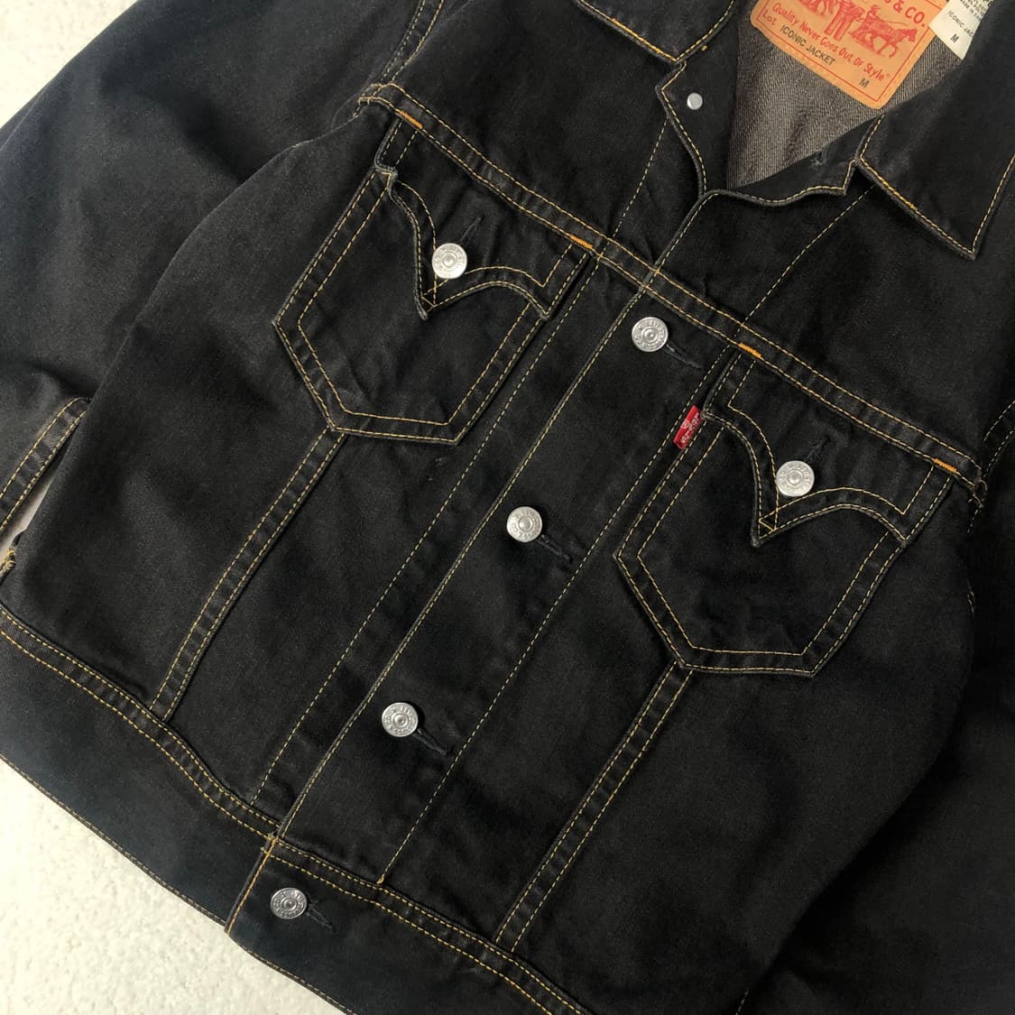 리바이스 타입원 흑청 데님자켓 상품이미지5