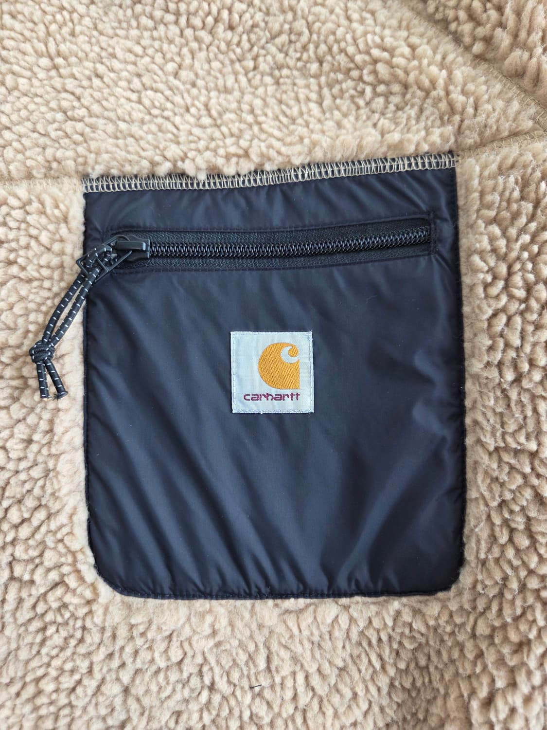 칼하트 WIP 프렌티스 라이너 플리스 맨투맨 베이지 L 상품이미지4