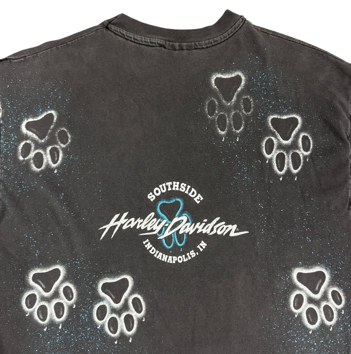 90s Harley Davidson 할리데이비슨 울프 AOP 티셔츠 상품이미지5
