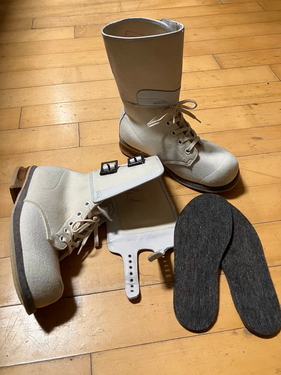 40-50s USAF 미군 ARCTIC 설상 버니 부츠 크림 270 상품이미지10