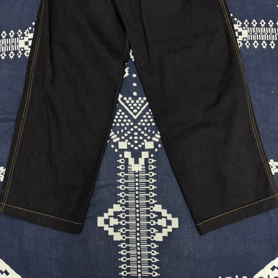 JAMI 옐로우 스티치 지퍼 와이드 벌룬 팬츠 상품이미지8