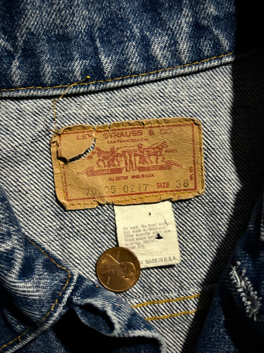 70s 리바이스 트러커 70505 38 USA🇺🇸 상품이미지5